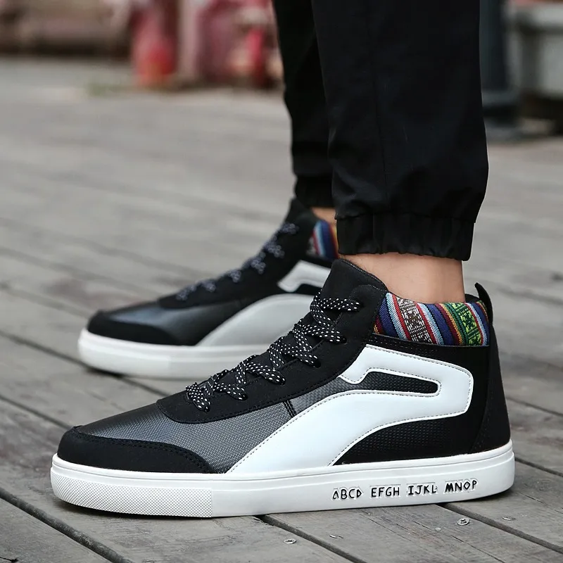 

Autumn New Style 2019 Casual Sports Shoes Daily Life Running Shoes Comfortable Hiking Shoes Mixed Colors High Shoes MEN'S SHOES