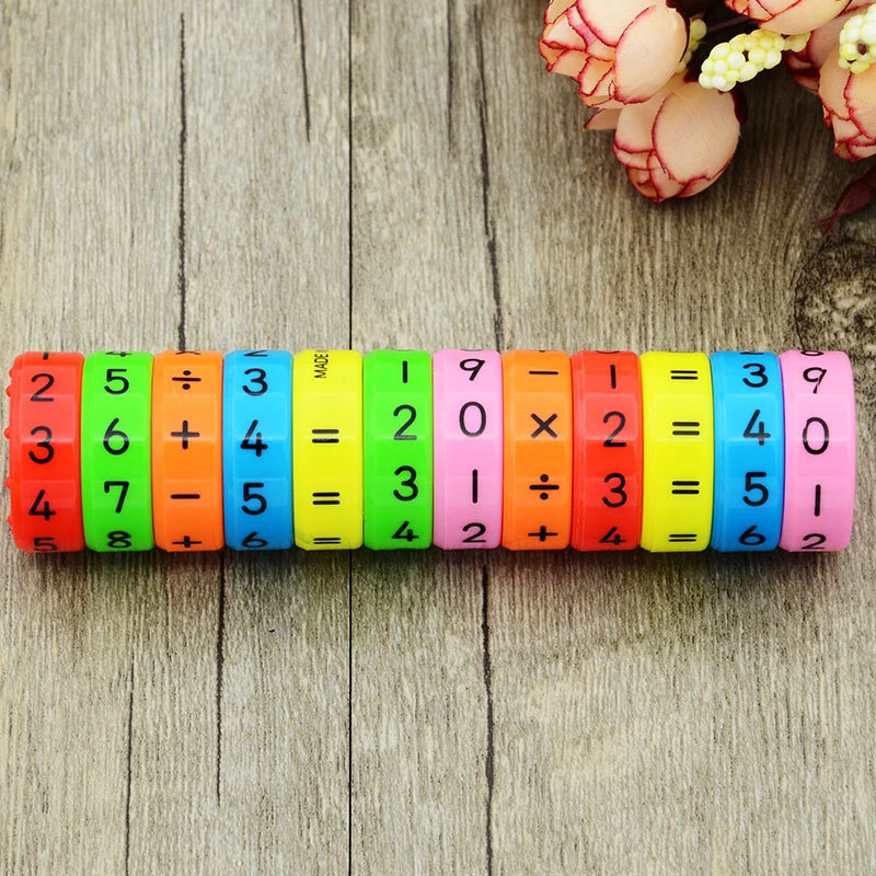 

6pcs/set Digital Multiplication Magnetic Column Figure Arithmetic Puzzle Building Blocks Learning Educational Toy for Children