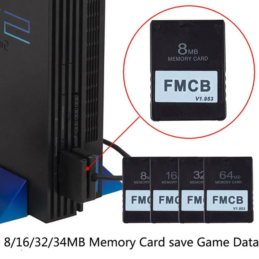 FMCB Бесплатная плата McBoot v1.953 для Sony PS2 Playstation2 карта 8 Мб/16 Мб/32 Мб/64 МБ OPL памяти