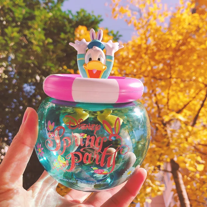 1 Pz Disney Donald Duck Cute Cartoon Juice Cold Drink Cup Milk Tea Cup Birthday Party Return Gift Super Cute