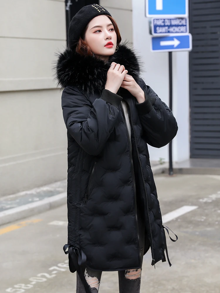 

Long Winter Jacket Women Parka Puffer Female Jacket Hooded Womens Coats Winter Parkas Manteau Femme AQX19DH1198 KJ3361