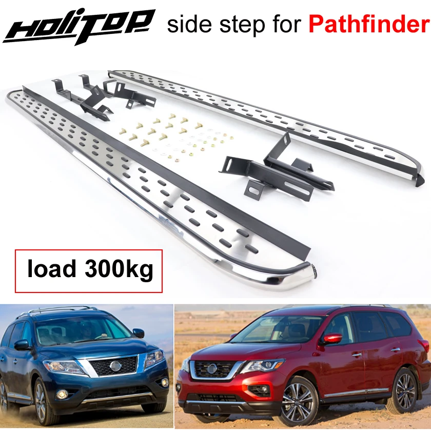 300kg Last Konig Seite Schritt Bar Trittbrett Fur Nissan Pathfinder 2013 2020 70 Aluminium Legierung 28 Edelstahl 2 Abs Armrests Aliexpress