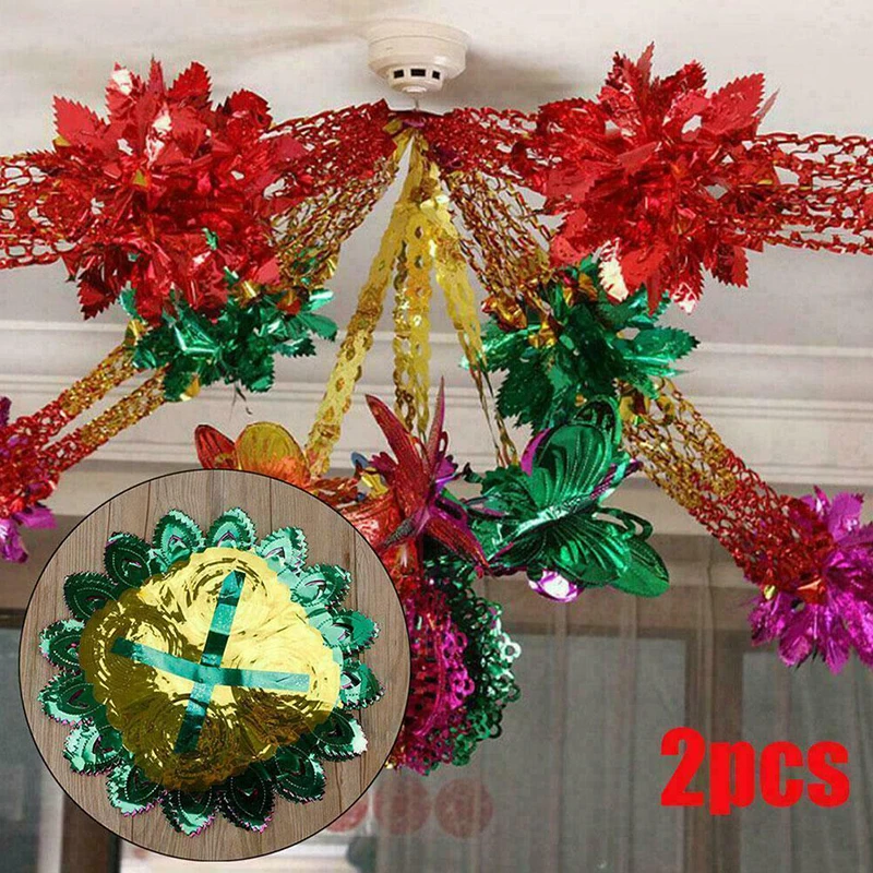 Hanging Garland Christmas Foil Decorations 