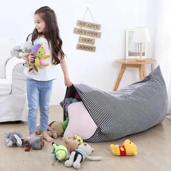 

Home Large Capacity Woven Moving Bag Crystal Velvet Storage Bag Custom Thickened Portable x Children's toy Storage Bag Bean Bag