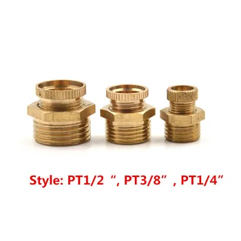 

1pc 1/2 Inch 3/8 Inch 1/4 Inch Air Compressor Thread Water Drain Valve Brass Tone