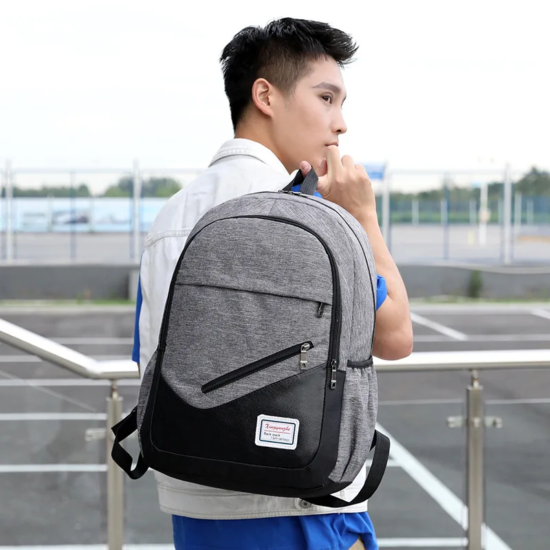 

2019 New Style Men Backpack Large-Volume Students Casual Backpack Korean-style Fashion Joint Waterproof Computer Book