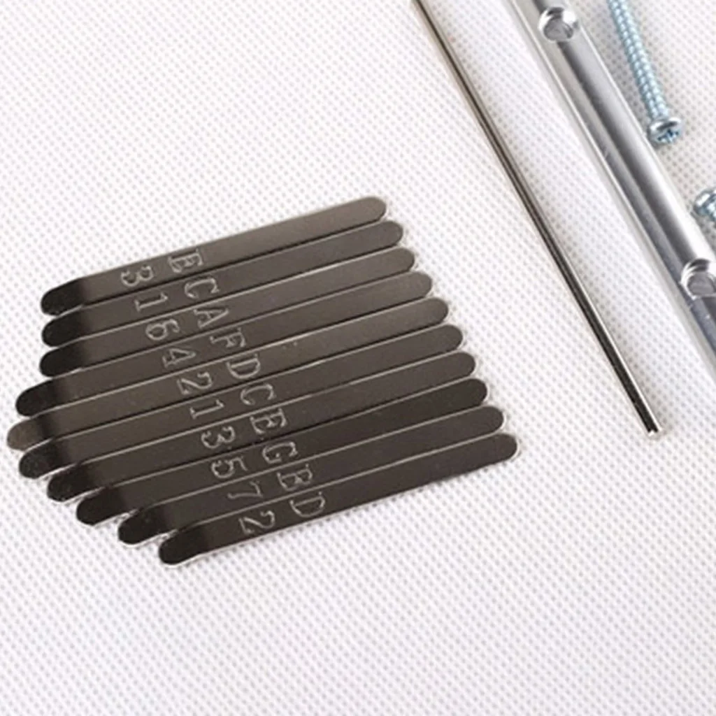 Thumb Piano Bridge Saddle 10 Keys Set Kit for Kalimba DIY Replacement Parts Percussion Instruments