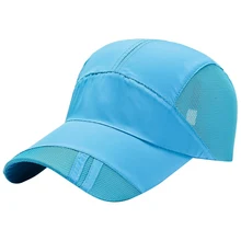 Новая унисекс Спортивная хлопковая дышащая бейсболка козырек для бега быстросохнущая Водонепроницаемая теннисная Кепка Спортивная Кепка