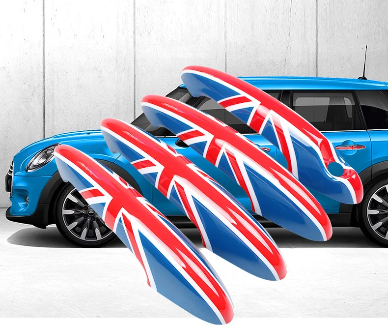 2 шт Юнион Джек автомобильные дверные ручки наклейки для Mini Cooper JCW R55 Clubman R56 R57 R58 R59 R61 аксессуары для стайлинга автомобилей