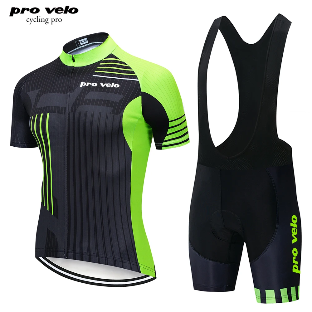 

2019 Green Pro Velo Cycling Jersey Bike Drying Fast Bike Suit Men's Summer Cycling Team Jersey MTB Bike Clothing Bicycle Jersey