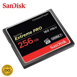 SanDisk – carte mémoire Flash CF Extreme Pro, 128 mo/s, 32 go/64 go/160 go, compatible vidéo HD 4K 
