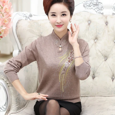 

Autumn Sweater Women Cashmere Sweater mom Sweater Pullovers Knit Sweater Women Slim Knit Coat Women Blouse Winter Knitwear