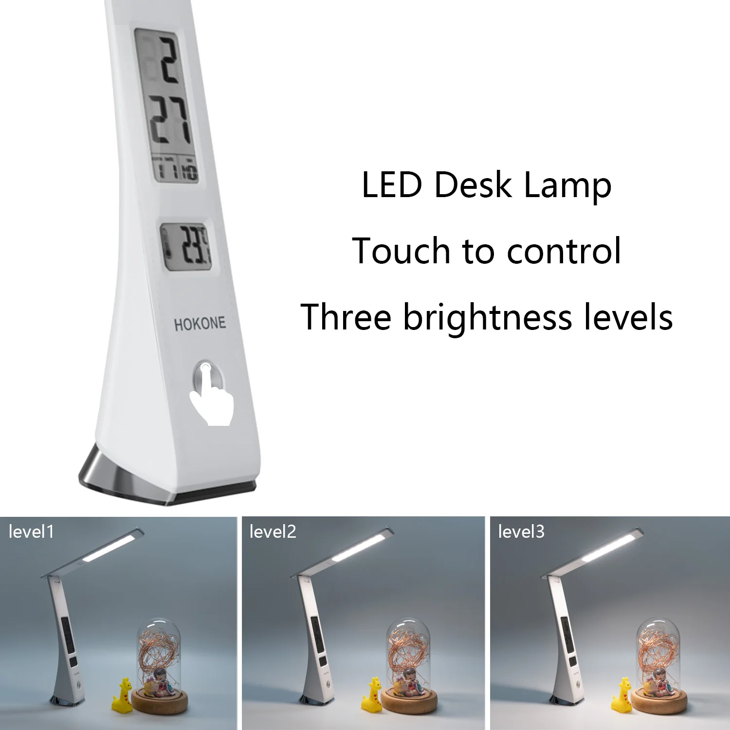 LED lampe de bureau pliable réglable tactile