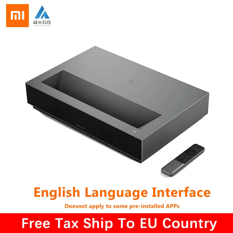 2019 Newest Xiaomi Fengmi Laser TV 4K Cinema Home Theatre 1700 ANSI Lumens 2GB DDR3 RAM 64GB EMMC ROM BLE 4.0 Support HDR10  DTS