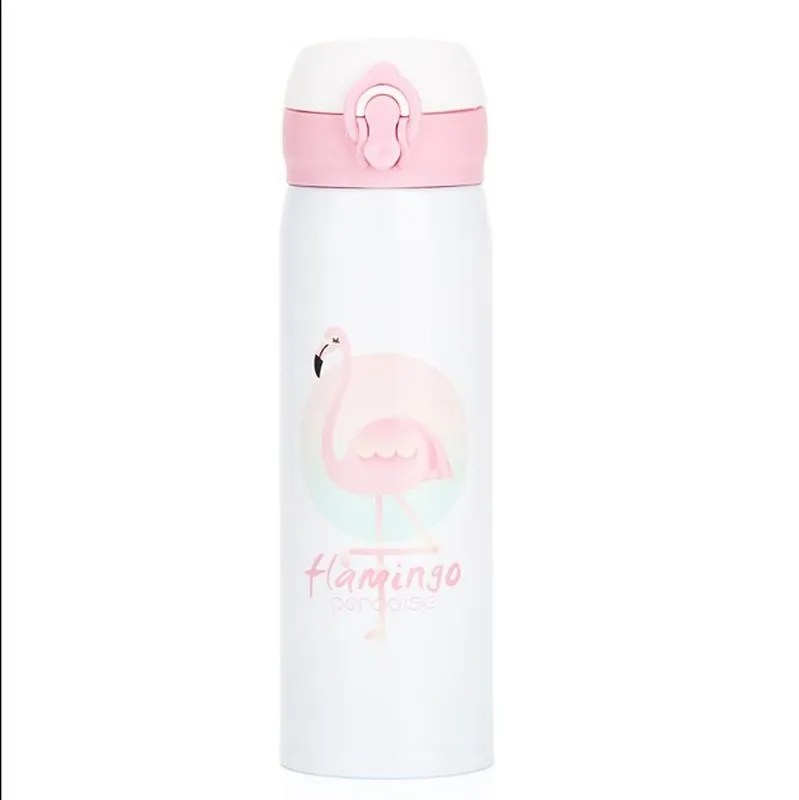 500ml Cartoon Water Bottle Vacuum Flask  Kids  Thermos Vacuum Flask Portable Water Bottle Nice Gift for Friend