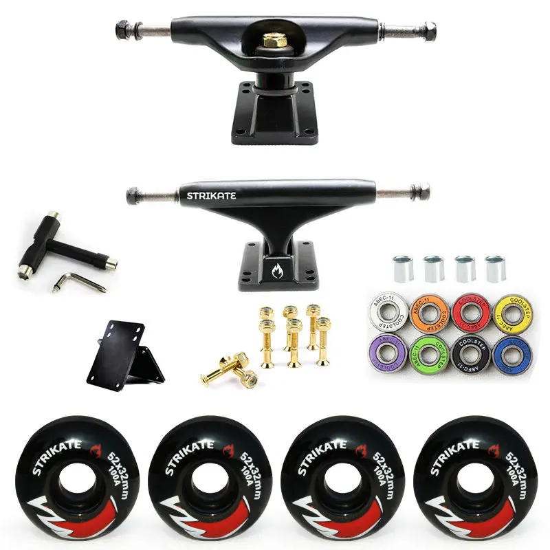 5inSkateboardTrucks5232mmWheels100AAluminumMagnesiumAlloy