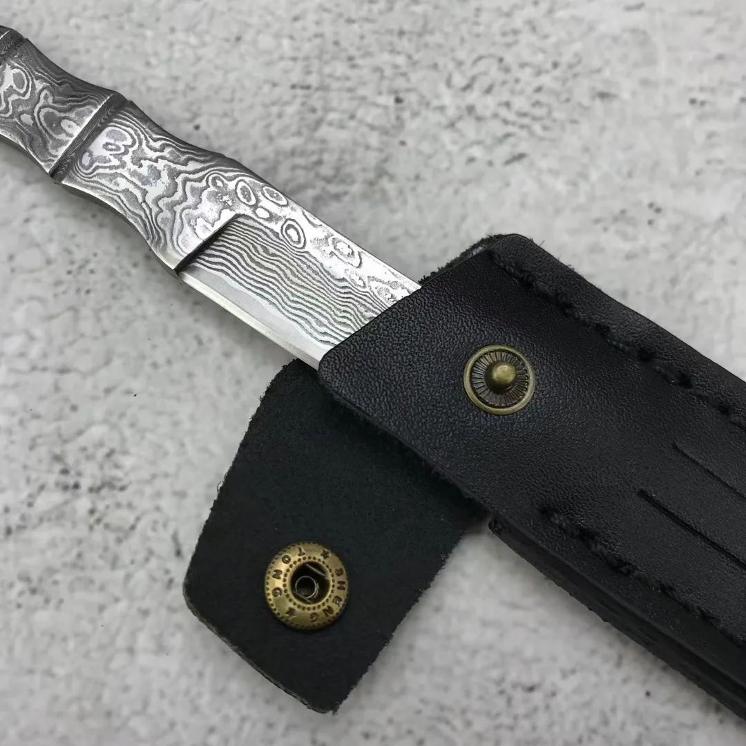 4" cutting edge Details about   8.5" long Damascus steel drop point blank blade 