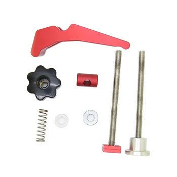 

2020 Wood Working Aluminum Alloy Quick Acting Hold Down Clamp t-Slot t-Track Clamp Set Fast Woodworking Tool kit Set of tool