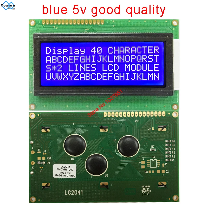 LCD Module 20x4 Display 3.3v or 5v LC2041 good quality HD44780