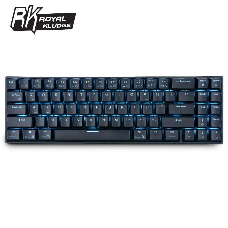 Royal Kludge RK61 эргономичная клавиатура Bluetooth двойной режим 60% RGB светильник