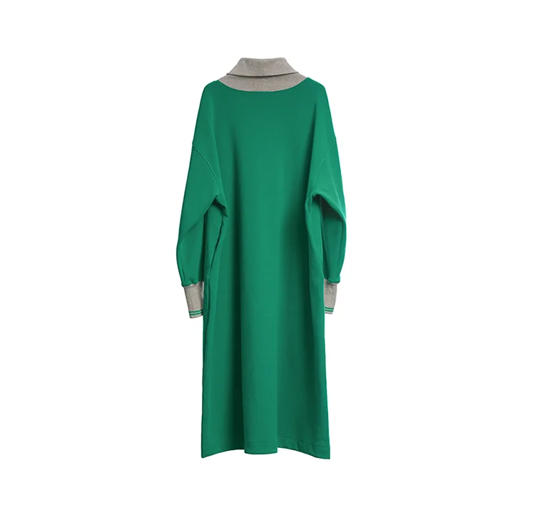 IRINAFC12 FW коллекция негабаритных длинное водолазка Повседневное платье для женщин