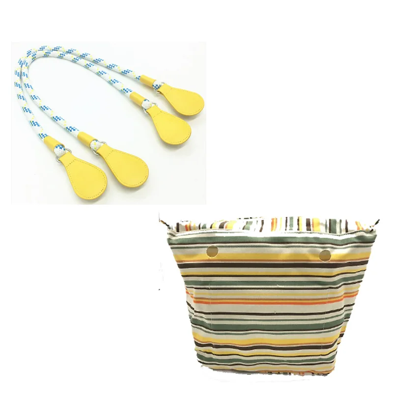 classic size set 1 комплект красные ручки 65 см и одна сумка классический размер для obag tote - Цвет: classic size set