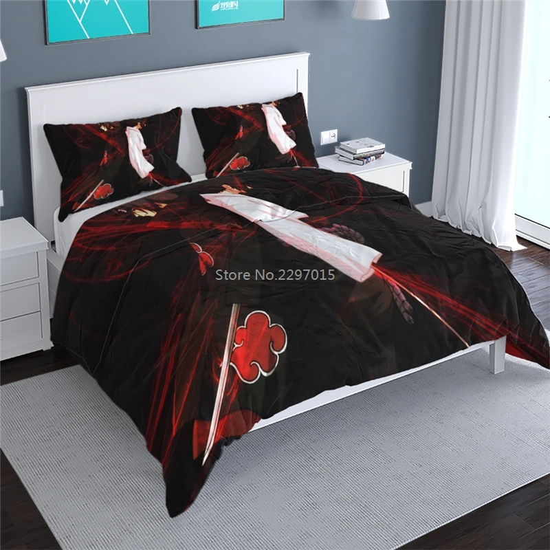 Home Textiles 3d Naruto Bedding Set Duvet Cover Set Pillowcase Twin Full Queen King Size Ropa De Cama Bed Linen Kids Bed Gifts