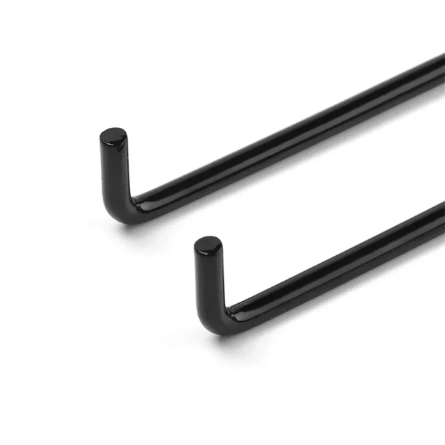 JEYORZY Weinglashalter Schwarz - Schraubenlos Unter Schrank - Für Bar & Küche