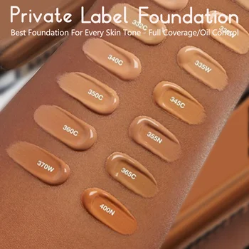 

8 colors best foundation can private label if meet minimum offer free sample matte works for every skin tone