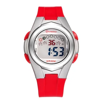 

MINGRUI Wrist Watch Children Waterproof Silicone Digital Watch Alarm Luminous LED Sport Watches Students Girl Boy Hour Gift