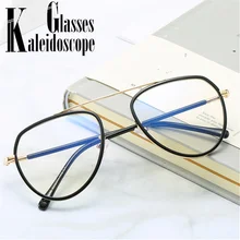 Анти-синий светильник, оправа для очков для женщин и мужчин, Винтажный дизайн, негабаритные прозрачные линзы, оптические очки для близорукости, мужские компьютерные очки