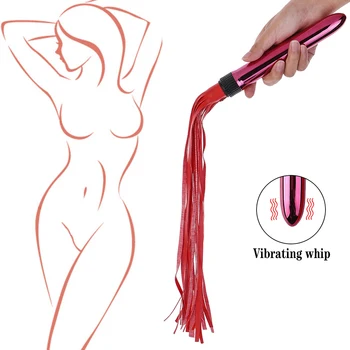 BDSM Kits Adults Sex Toys for Couples Handcuffs Nipple Clamps Whip Spanking Sex Metal Anal Plug Vibrator Exotic Bed Bondage Set 4