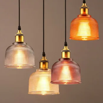 

Modern Loft Colorful Glass Pendant Lights Dining Room Bedroom Cafe Creative Bar Single Glass Hanging Lamp Decor Light Fixtures