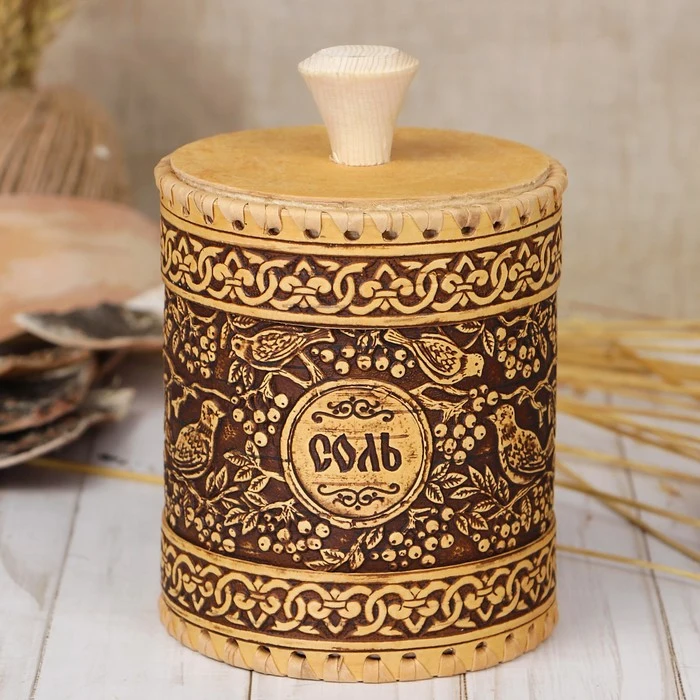Туес Птица соль 11х15 см 2990351|Бутылки банки и коробки| |