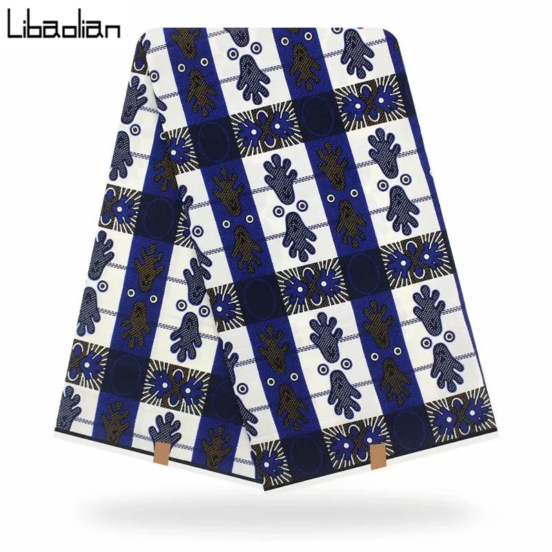 Новая хлопковая ткань Африканская голландская восковая ткань для свадебного платья нигерийская Анкара африканская вощеная ткань принтом F910-31