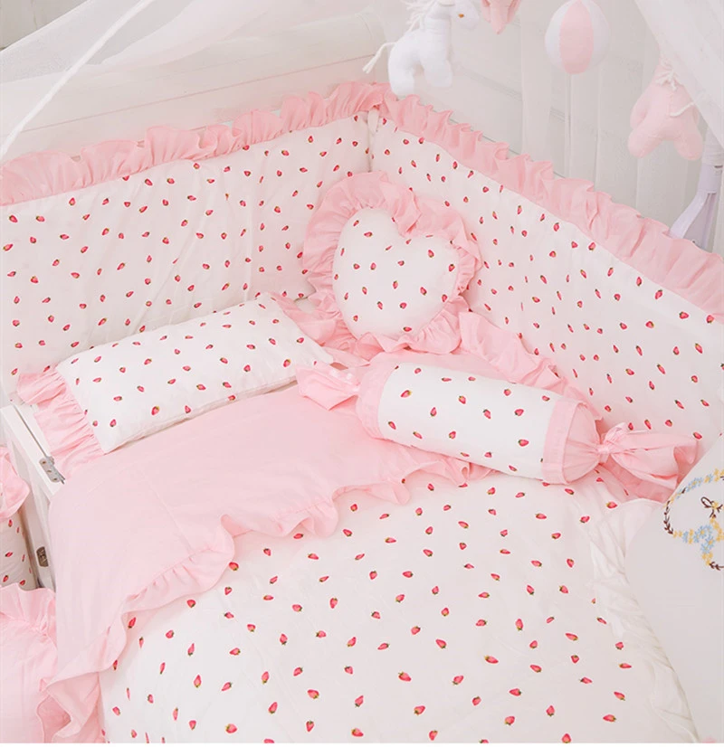 Newborn Cot Bed Flat Sheet Baby Bed Set 