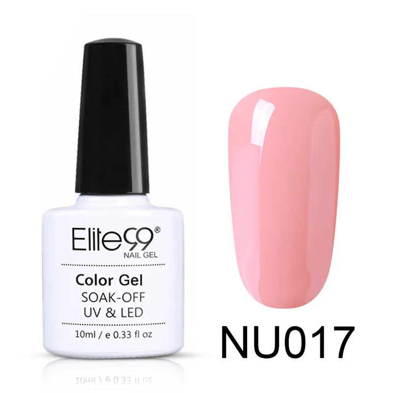 NU017 Elite99 Гель-лак для ногтей, 10 мл, гель телесного цвета, базовый гель, гибридный гвоздь, блестящий Гель-лак для лаки для ногтей - Цвет: NU017