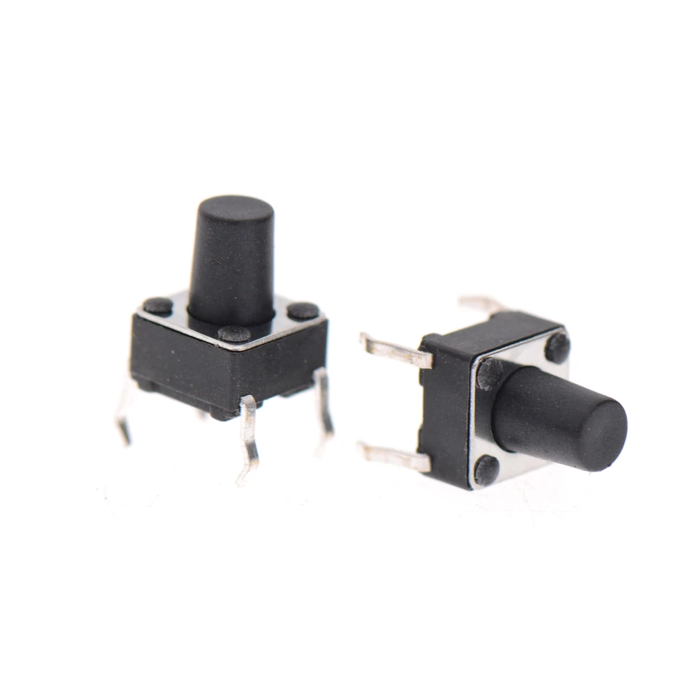 50pcs/lot 6x6x8MM 4PIN Tactile Tact Push Button Micro Switch Direct Self-Reset