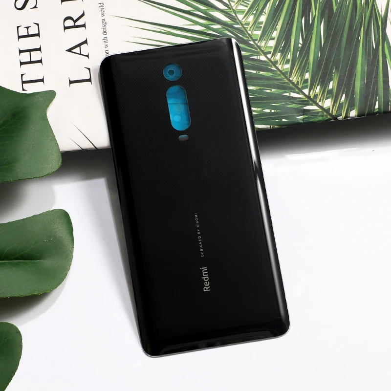 Black Для Xiaomi Mi 9t Pro официальное Оригинальное закаленное стекло чехол для Xiaomi Mi 9t Pro задняя Корпус батареи Запасная часть - Цвет: Black
