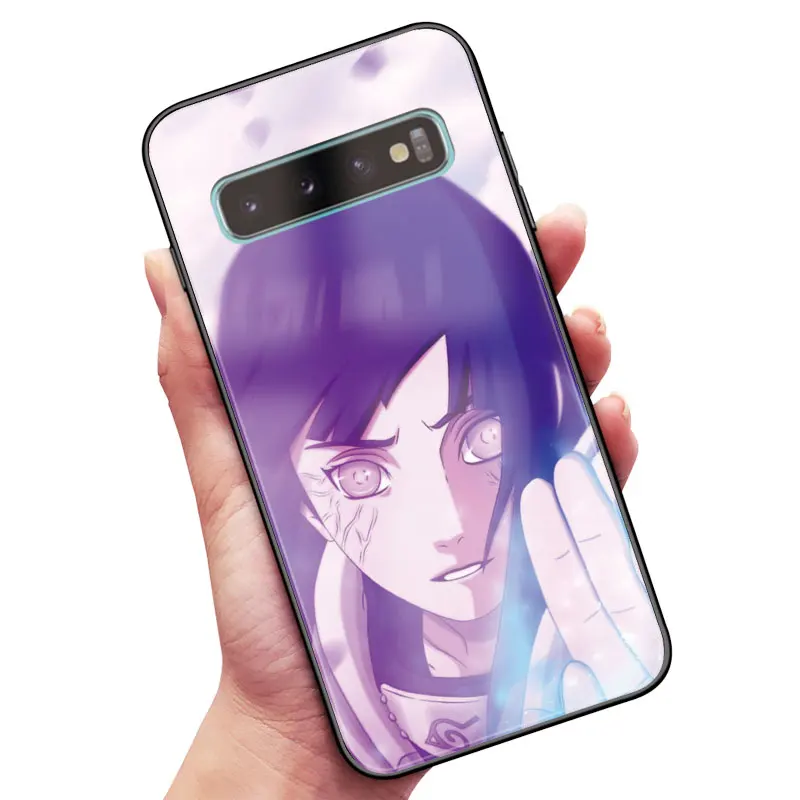 HHNA 6 Hyuga Hinata Наруто Аниме силиконовый чехол из закаленного стекла для телефона чехол для samsung Galaxy S8 S9 S10e S10 Note 8 9 10 Plus - Цвет: HHNA 6