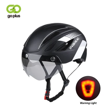 

Bicycle Cycling Helmet With Windproof Removable Visor Goggles Bike Taillight Intergrally-molded Mountain Road MTB Helmets