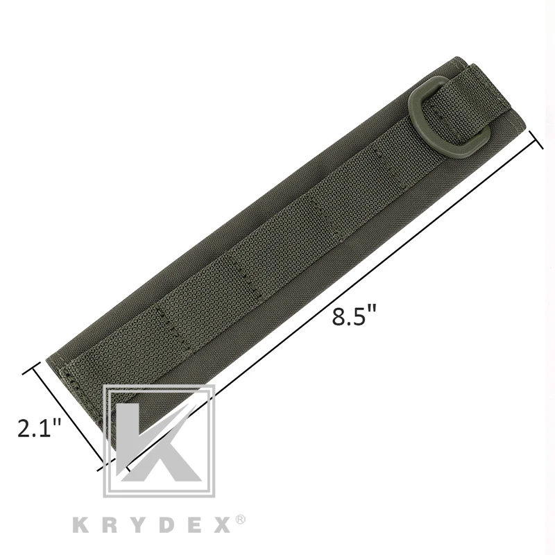KRYDEX Modular Headphone Stand Protection Cover Ranger Green Tactical Headband Earmuff Headset Stand MOLLE Case For HOWARD MSA
