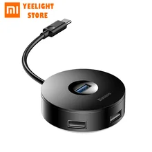 MI Mijia Baseus Мульти USB 3,0 type C к USB3.0 3 USB2.0 Универсальный концентратор адаптер для Macbook компьютер жесткий диск ноутбук телефон