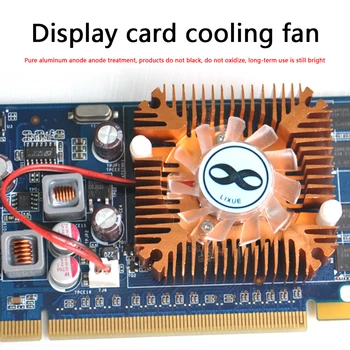 

Graphics Card Cooler DC 12V Silent Cooling Fan Heatsink for Desktop PC Computer Computer Water Cooling System Waterblock