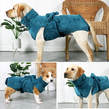 

Dog Bathrobe for Small, Medium and Large Dogs High Absorbency Dog Swimsuit Quick-drying Pet Warm Bathrobe Absorbent Bath Towel