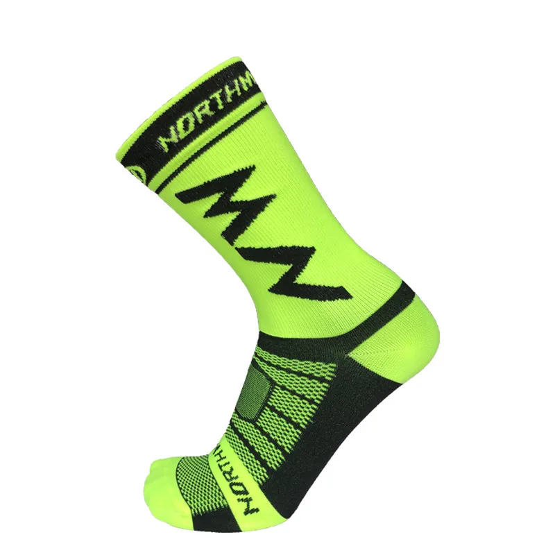 Northwave nw 7 Team pro велосипедные носки мужские велосипедные носки дышащие велосипедные носки для спорта на открытом воздухе носки для гонок calcetines ciclismo - Цвет: Fluorescent green