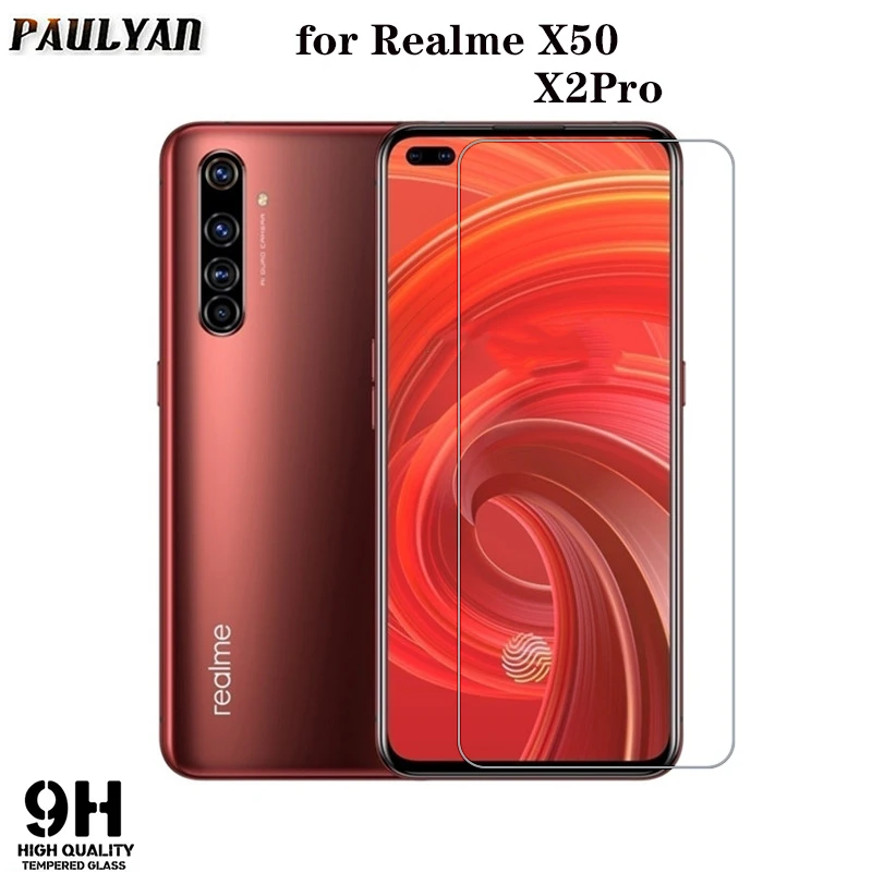 Твердое закаленное стекло 2.5D 9H для Realme 5 X50 Pro X2 Q защитная пленка экрана защитное HD