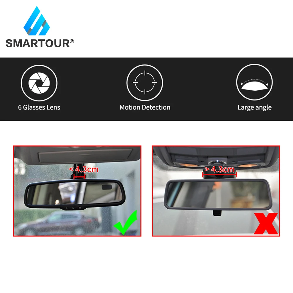 Автомобильный видеорегистратор Smartour с USB GPS HD 1080P для Android автомобильные