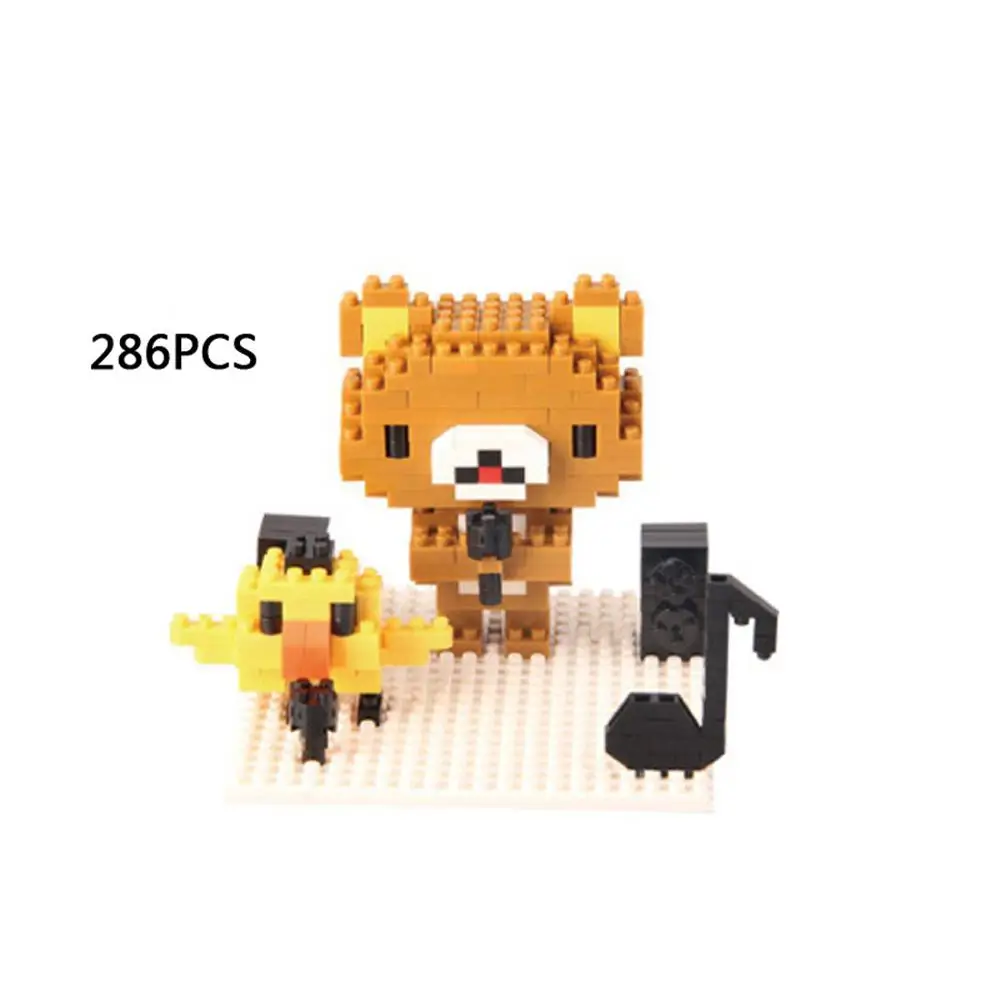Хит lepining creators мультфильм Rilakkuma Kiiroitori Цыпленок бровей медведь мини микро алмаз