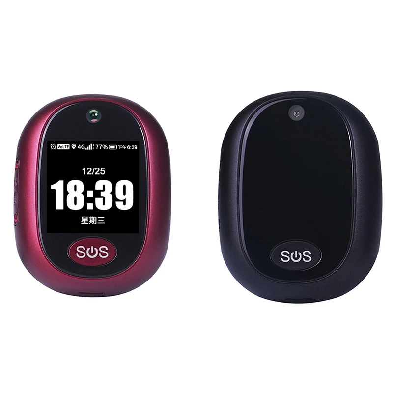 RF-V45 4G Персональный GPS трекер кулон с помощью одной кнопки SOS сигнализация от